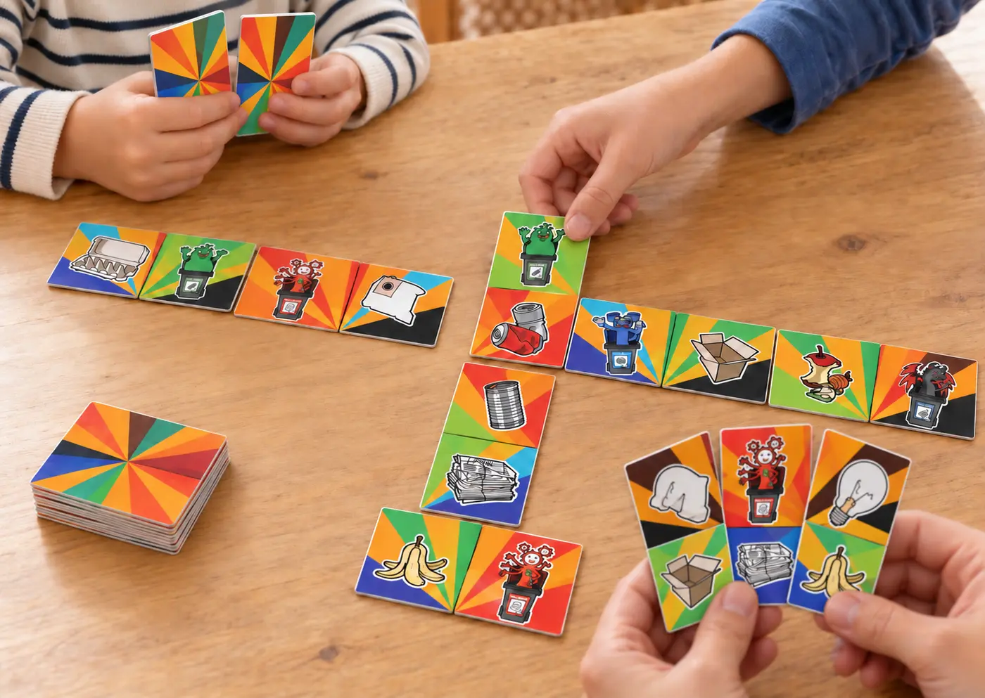 Trash Monsters domino game